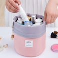 thumbnail image 5 of Cosmetic Bags Women Makeup Bags Drawstring Bucket Toiletry Bag Bathroom Storage Carry Cases Waterproof Make up Pouch Foldable Travel Cosmetic Organizer, 5 of 5