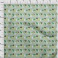 thumbnail image 4 of oneOone Viscose Chiffon Dusty Green Fabric Leaves Sewing Craft Projects Fabric Prints By Yard 42 Inch Wide, 4 of 5