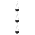 thumbnail image 1 of Maytalsory 2piece Practical And Versatile Hanging Flower Pots For Indoor And Outdoor Spaces Black 3Set, 1 of 6