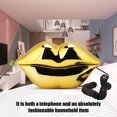 thumbnail image 3 of Ccdes Home Phone, Office Telephone,WX-3061 Multi-Functional Cute Lip Shape Telephone Desk Phone Home Decoration Set, 3 of 9