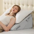 thumbnail image 1 of Wedge Pillows for Adult Adjustable Bed Wedge Pillow for Post Surgery Triangle Pillow Headboard with Bolster Cushion for Sleeping Acid Reflux Neck & Back Support and Dark G, 1 of 9