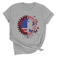 thumbnail image 3 of VKOYWKM T-Shirts du 4 Juillet pour Femmes Fête de l'Indépendance T-Shirts Graphiques Drapeau Américain Manches Courtes Col Rond Patriotiques T-Shirts du 4 Juillet, 3 of 7