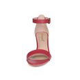 thumbnail image 2 of BLISSFUL STEP Sandales pour Femmes à Talon Kitten à Bride à la Cheville à Bout Ouvert Rouge 8,5, 2 of 8