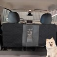 thumbnail image 1 of Unique Bargains Dog Car Net Barrier Pet Barrier with Adjustable Rope Universal for Cars SUVs Easy Install Black, 1 of 7