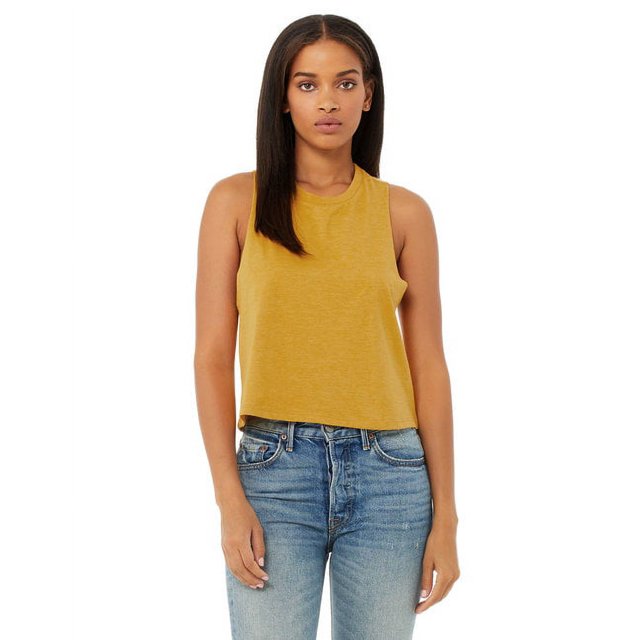Bella + Canvas Ladies' Racerback Cropped Tank