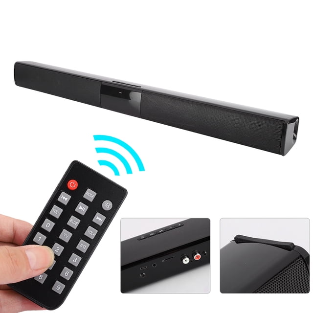 TV Speaker Soundbar Speaker, 5W×4 With Remote Control Wireless For Home Theater Laptop
