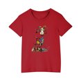 thumbnail image 1 of RXIRUCGD 2025 Vêtements d'Été pour Enfants T-shirt Imprimé Mode Mignon Col Rond Manches Courtes, 1 of 5