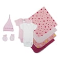 thumbnail image 1 of Bambini Ensemble Layette Essentiel pour Nouveau-Née Fille 8 Pcs, 1 of 3