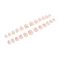 thumbnail image 4 of HLONK 24Pcs Gel Press on Nails  Gel French Long Fake Nails  Press on Tips With Glue  Rhinstone with Butterfly  NO.13, 4 of 7