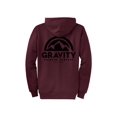 thumbnail image 2 of Gravity Outdoor Co. Zip-Up Hoodie - Maroon - Black Logo - Large, 2 of 2