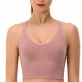thumbnail image 2 of Yuyuzo Sports for Women Seamless Full Coverage Quick Dry Workout Bra Wireless Crop Tank Tops Undewear, 2 of 7