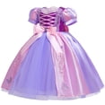 thumbnail image 2 of HAWEE Raiponce Robe de Princesse d'Halloween Costume de Luxe Fête Déguisement pour Filles, 2 of 7
