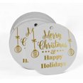 thumbnail image 2 of Inkdotpot Gold Foil Paper Hang Tags Merry Christmas & Happy Holiday Favor Tags 100 Pieces, 2 of 6