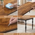 thumbnail image 4 of YUSAZENS 78.7" Modern Rectangular Dining Table with Special-Shaped Legs, Large Long Kitchen Table for Dining Room & Living Room, 4 of 8
