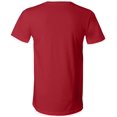 thumbnail image 4 of Bella Canvas Mens Jersey V-Neck Tee, 2XL, Canvas Red, 4 of 6