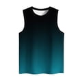 thumbnail image 4 of BVOFAR Débardeurs Dégradés pour Femmes Été Décontractés Coupe Ample Chemises Grande Taille Col Rond Sans Manches Blouses Coupe Ajustée Débardeurs de Sortie, 4 of 4