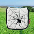 thumbnail image 1 of fastboy Universal Golf Mallet Putter Cover Square Headcover Magnetic Closure Guard Spider White, 1 of 9