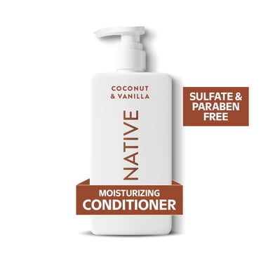 Native Moisturizing Conditioner, Coconut & Vanilla, Replenishes Moisture, Shiny, Healthy, Frizz-Free Hair, Sulfate & Paraben Free, 487 mL