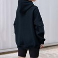 thumbnail image 4 of Timegard Oversized Hoodies for Women Long Sleeve Sweatshirts Solid Color Fall Fashion Pullover Tops, 4 of 6