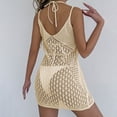 thumbnail image 4 of Ovzne Robes pour Femmes 2025 Robe Femme Robe Aguichant Tissée Ajourée Robe de Plage Robe de Printemps Liquidation, 4 of 6