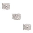thumbnail image 4 of Thinsony Femmes Chic Perle Strass Bracelet Stretch Mariage pour Mariée Blanc 7 Rangée 3Set, 4 of 6