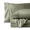 thumbnail image 1 of Bare Home Premium 1800 Collection Ensemble de Draps 3 Pcs, Très Grand Simple, Sauge, 1 of 10