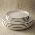 thumbnail image 4 of Stone Lain Albie Stoneware 32 Piece Dinnerware Set, Service for 8, White Speckle, 4 of 10
