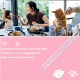 thumbnail image 3 of Baguettes Patte de Chat, Baguettes Roses Mignonnes, Empreintes de Pattes Roses Uniques Réutilisables Antidérapantes, Design Patte de Chat Durable, Idée Amusante Cadeaux pour Petites Amies et Amoureux des Chats (2 Paires), 3 of 8