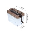 thumbnail image 3 of FRCOLOR Mini Shredder Mini Paper Shredder Machine Manual Cutter Strip Document Cutting Machine Tool,6.69"X5.31"X3.54", 3 of 4