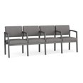 thumbnail image 1 of Fauteuil d'Accueil Lenox en Acier à 4 Places / Acier Charbon / Gris Pâle, 1 of 5