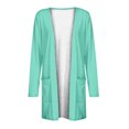 thumbnail image 4 of Pompotops Chemisier Décontracté à Manches Longues pour Femmes avec Poche Cardigan en Liquidation, 4 of 5