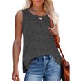 thumbnail image 1 of LSLJS T-Shirts de Mode pour Femmes, Col Rond Décontracté, Manches 3/4, Coupe Ample, T-Shirt Mignon, Haut pour Dames, Débardeurs pour Femmes, 1 of 8