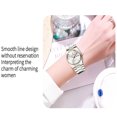 thumbnail image 4 of POEDAGAR Luxury Watch for Woman Quartz Waterproof Luminous Date Week Stainless Steel Watches Clock, 4 of 8