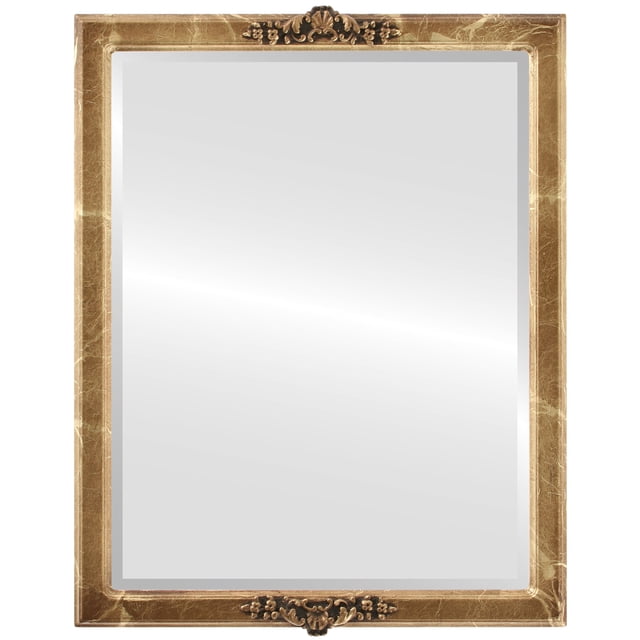 Miroir Encadré Athena - Or Champagne
