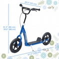 thumbnail image 3 of HOMCOM Adjustable Kids Pro Stunt Scooter Street Bike Bicycle Ride On, Blue, 3 of 10