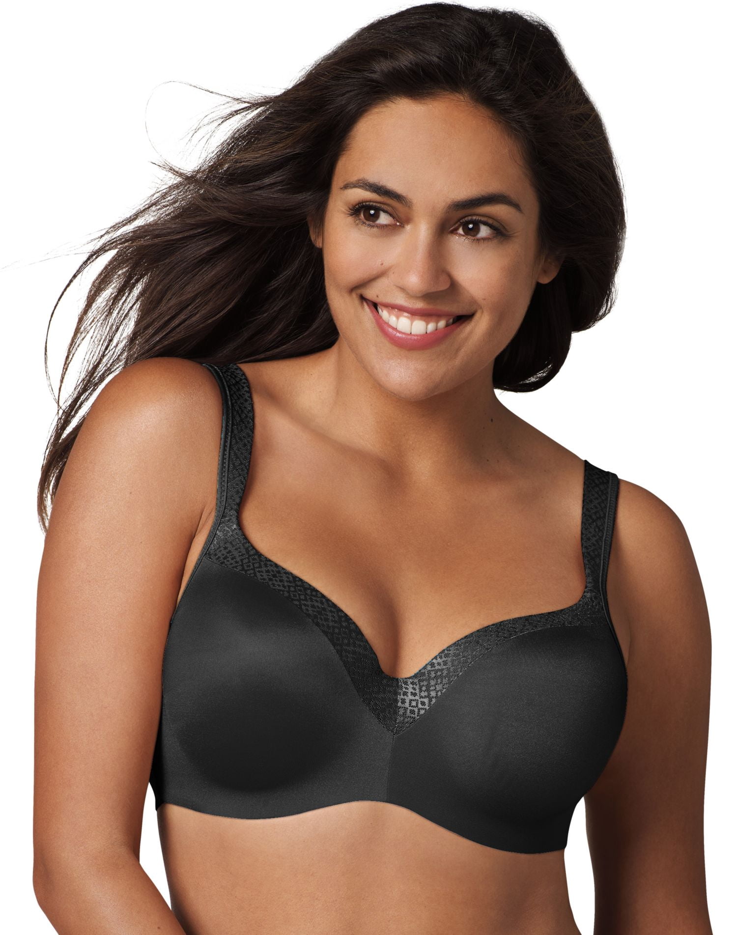 Playtex Womens Secrets Body Revelation Underwire Bra, 44DD, Black