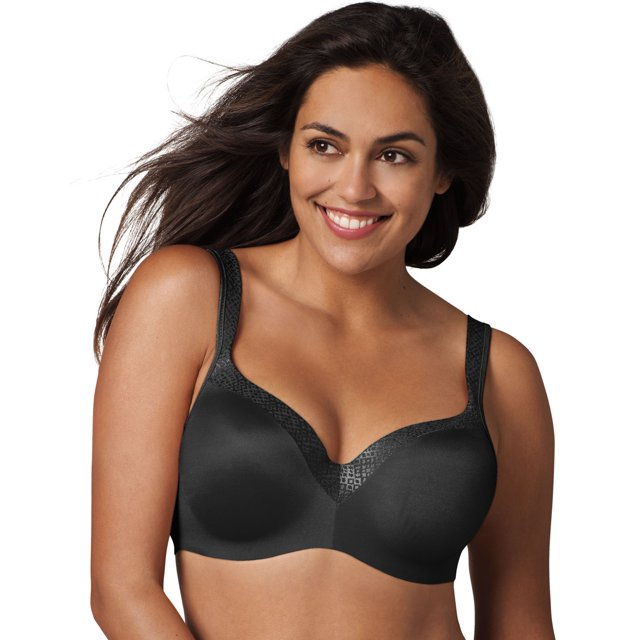 Playtex Womens Secrets Body Revelation Underwire Bra, 38C, Black