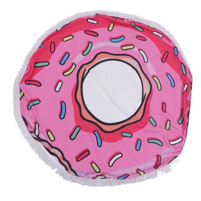 Serviette de Plage Surdimensionnée Douce Épaisse en Microfibre Forme Ronde Absorbante pour Voyage en Plein Air Intérieur Type A