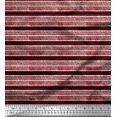 thumbnail image 1 of Soimoi Poly Georgette Fabric Stripe Block Printed Craft Fabric by The Yard 52 Inch Wide, 1 of 3