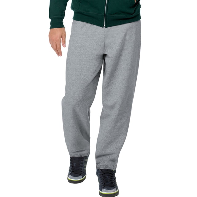 Hanes ComfortBlend EcoSmart Men`s Sweatpants - Best-Seller, S, Light Steel