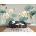 thumbnail image 2 of 3D Wallpaper Chinese Lotus Leaf SKU# WAL0023, 2 of 7