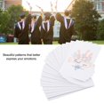 thumbnail image 3 of 150Pcs Thank You Card With Clear Letters, Pretty Designs, 9 X 5.4cm, Premium Coated Paper, Applicable For Wedding, Graduation, Thanksgiving, 3 of 8