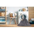 thumbnail image 2 of Ahgly Company Machine Washable Indoor Round Industrial Modern Iron Gray Area Rugs, 8' Round, 2 of 7
