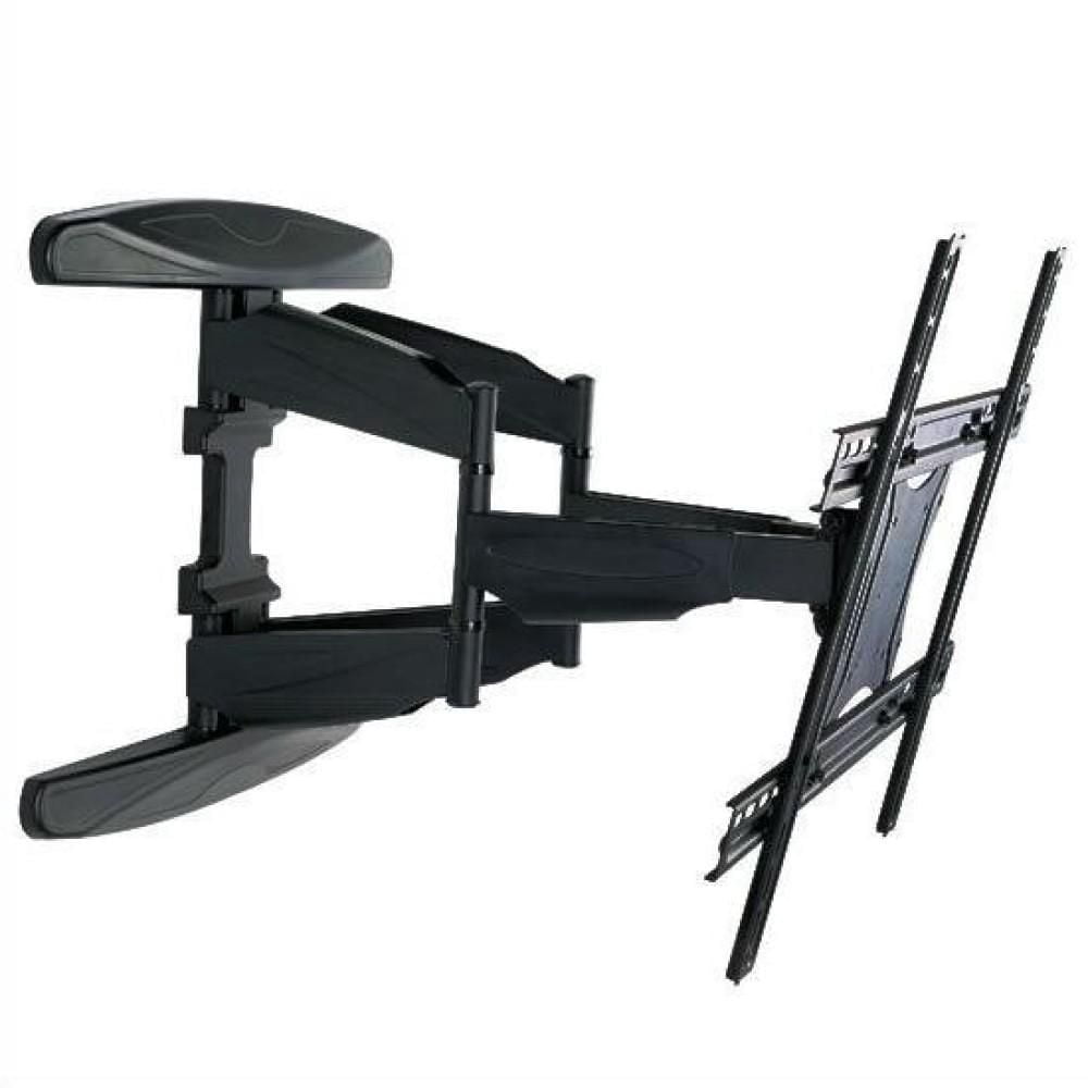 Techly Support mural orientable pour téléviseur LCD/LED de 40" à 80" - Inclinaison de +12°/-2° - VESA jusqu'à 600x400 mm - Capacité de charge jusqu'à 50 kg - Noir
