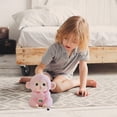 thumbnail image 3 of Monkey Plush Toy Holding Peach, Realistic Stuffed Animal with Soft Material, Kids’ Cuddle Companion, 3 of 8