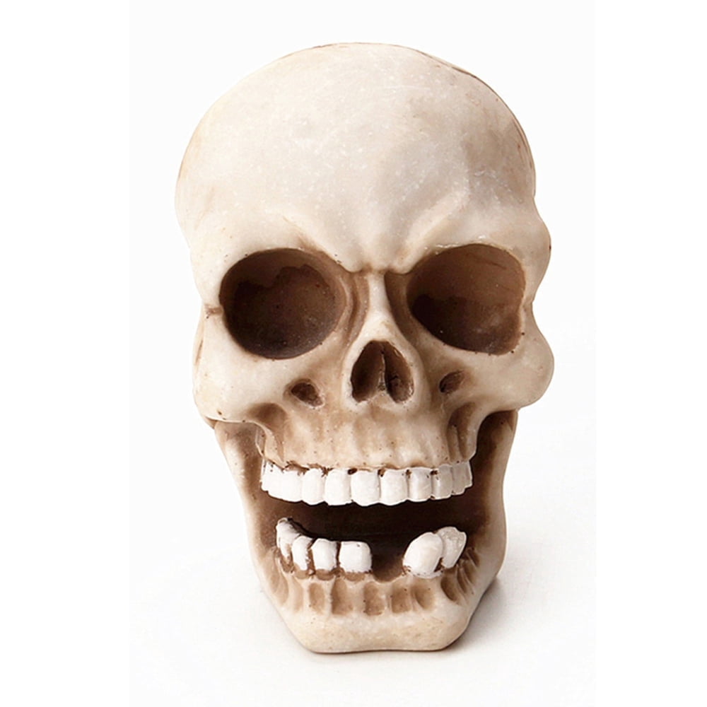 Halloween Skeleton Key Holder Realistic Human Skull Decor Realistic Halloween Atmosphere Mask For Fireplace Home Halloween Party Decor