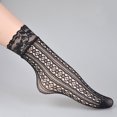 thumbnail image 1 of 1 Pairs Women Lace Ankle Socks Fishnet Short Stockings, 1 of 4