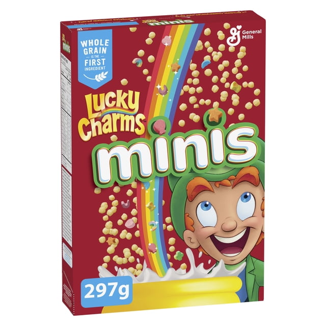 Lucky Charms Minis Breakfast Cereal with Marshmallows, Whole Grains