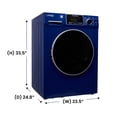 thumbnail image 2 of Equator EZ 5500 CV All-In-One Convertible Washer-Dryer, 18 lb / 1.9 Cu. Ft., Sanitize, Allergen & Pet Cycles, 1400 RPM, 2 of 14