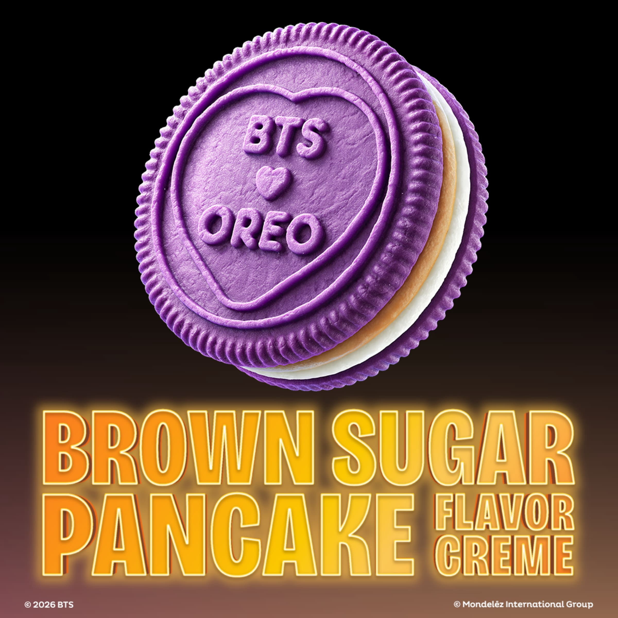 OREO & BTS Brown Sugar Pancake Creme Sandwich Cookies, Limited Edition